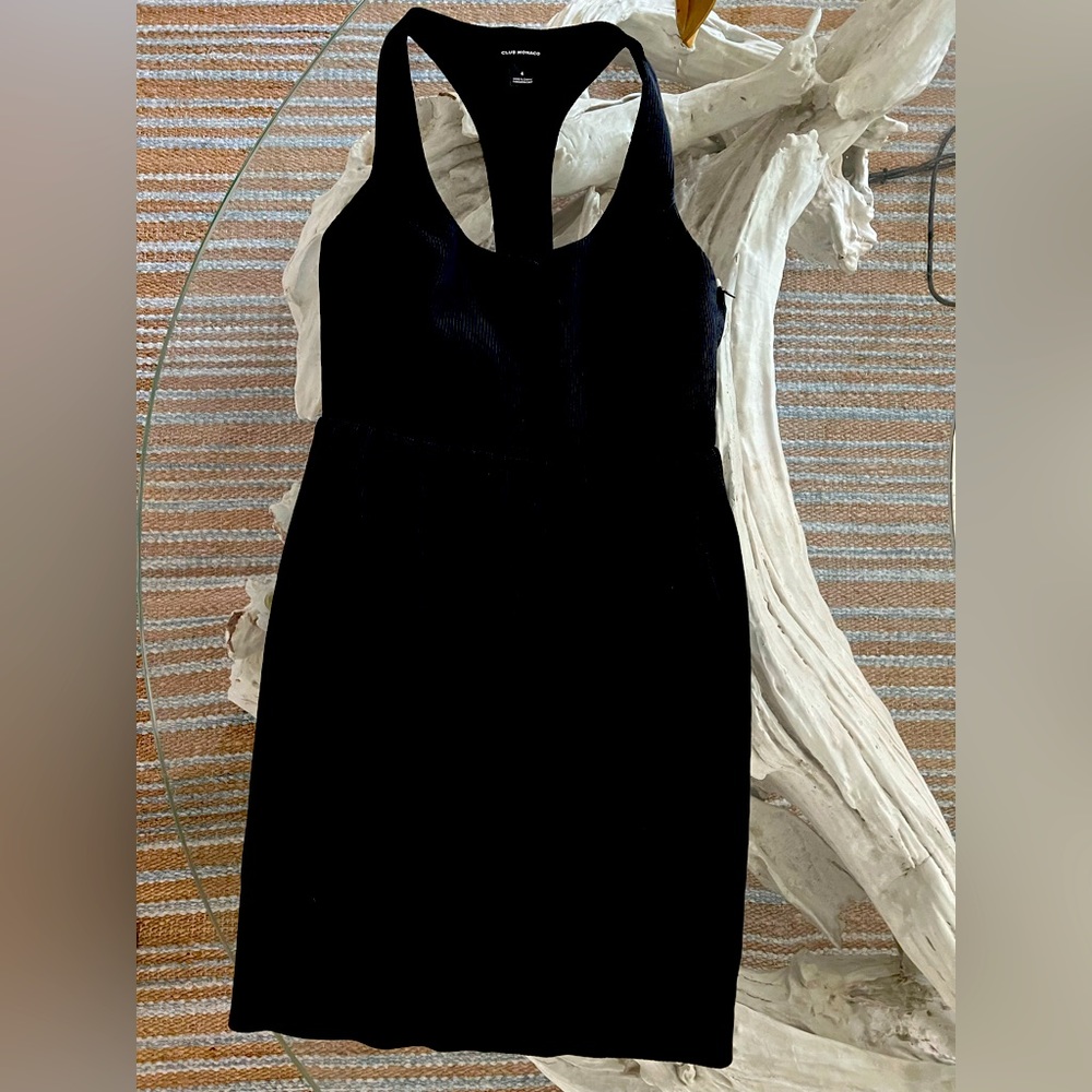 Club Monaco - oh so chic ! Cotton blend ottoman cocktail dress with bow in back